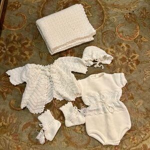 Vintage 6pc 3-9mth handmade set